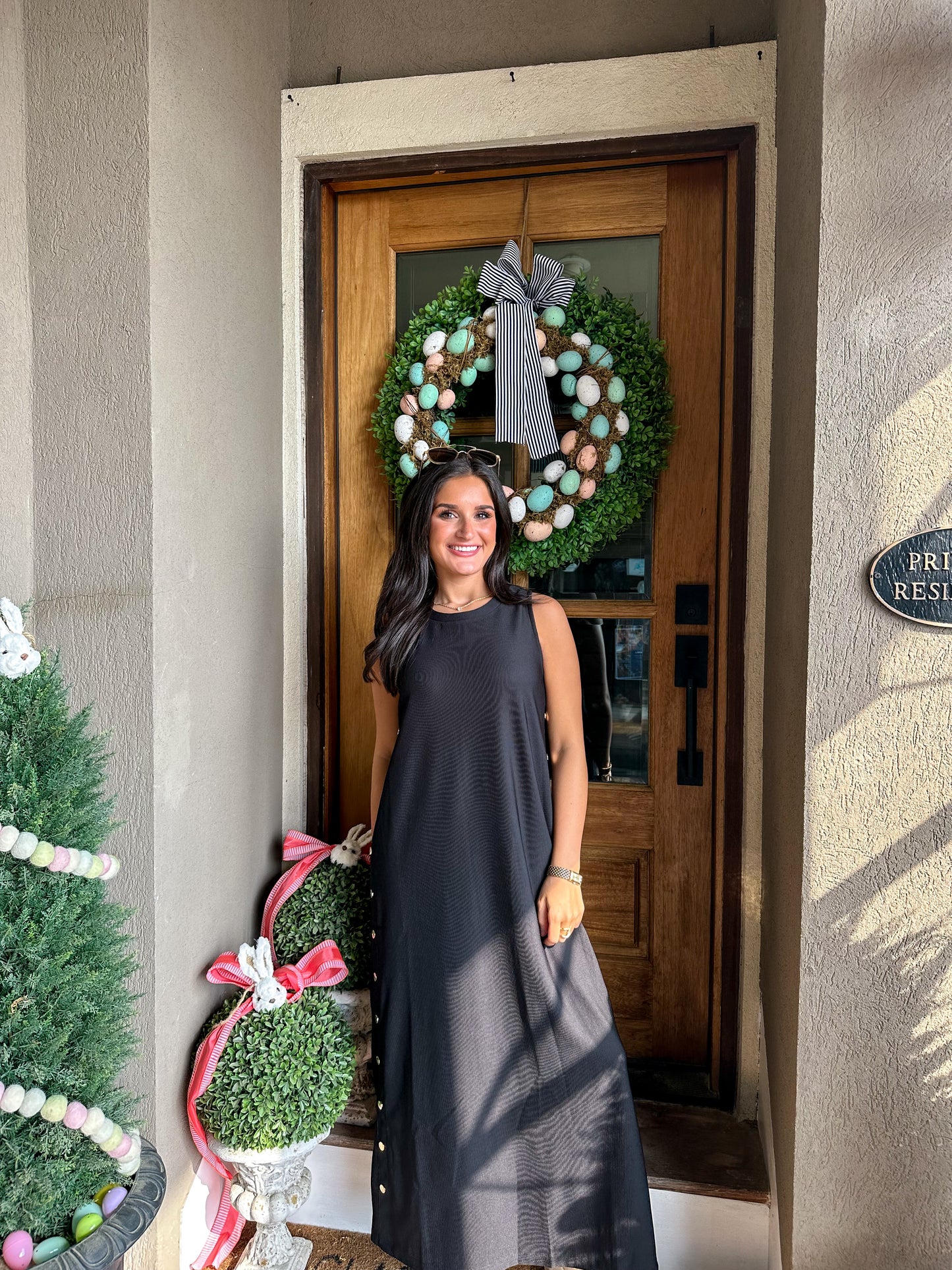 Button Midi Dress