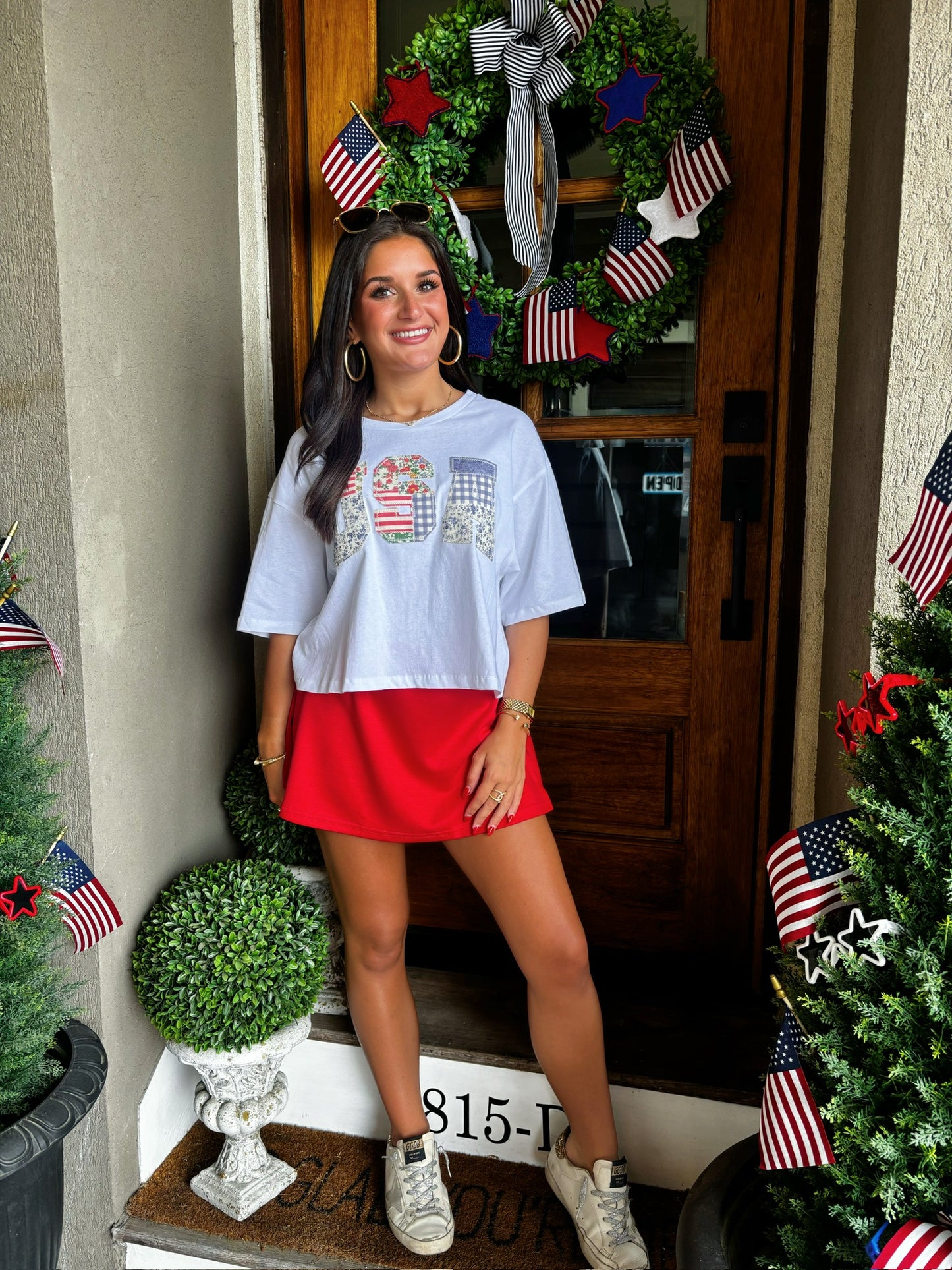 Patriot & Patched Top
