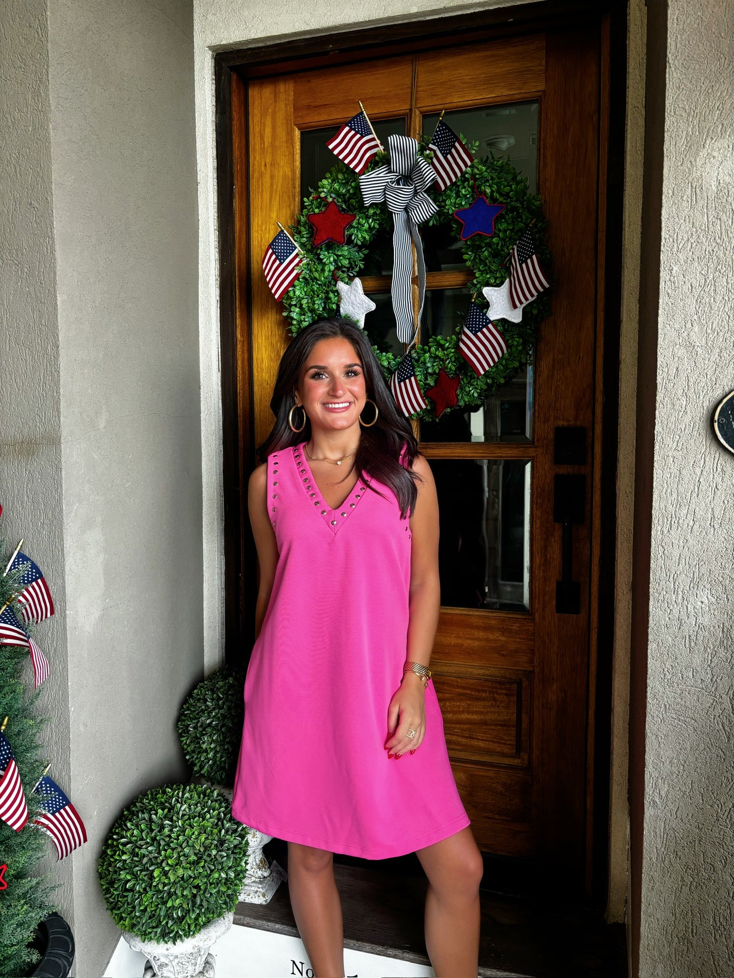 Basic Button Mini Dress