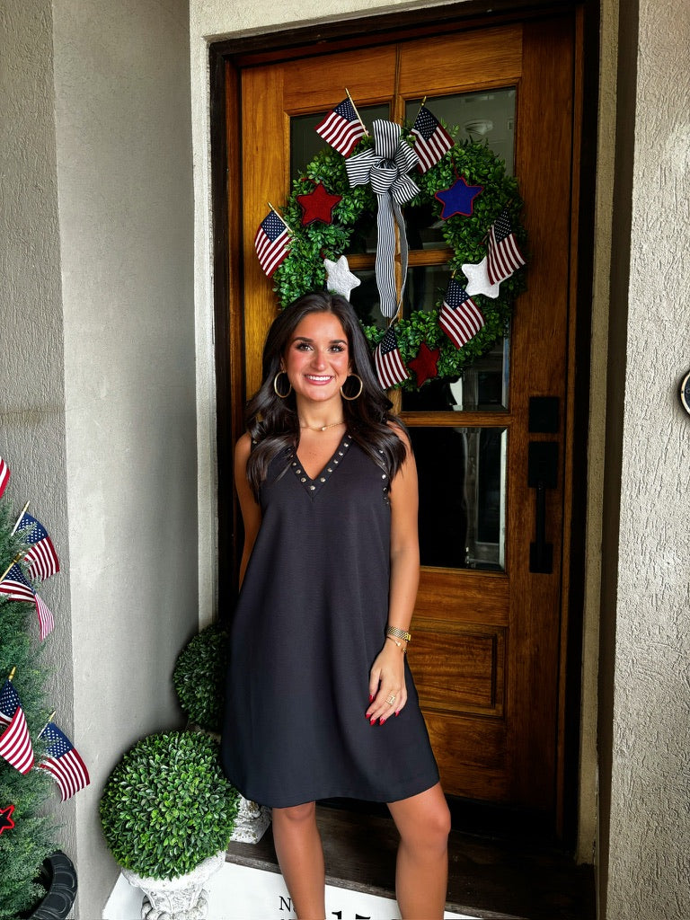 Basic Button Mini Dress