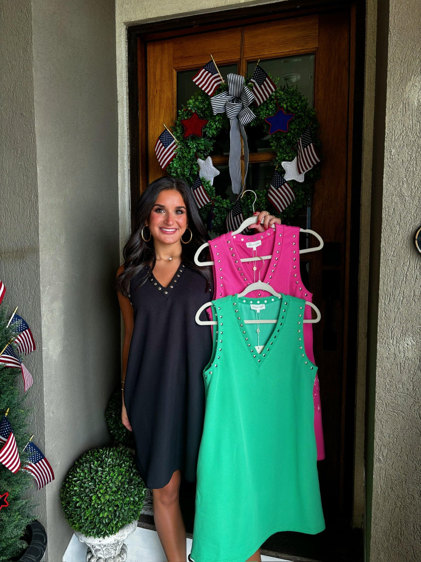 Basic Button Mini Dress