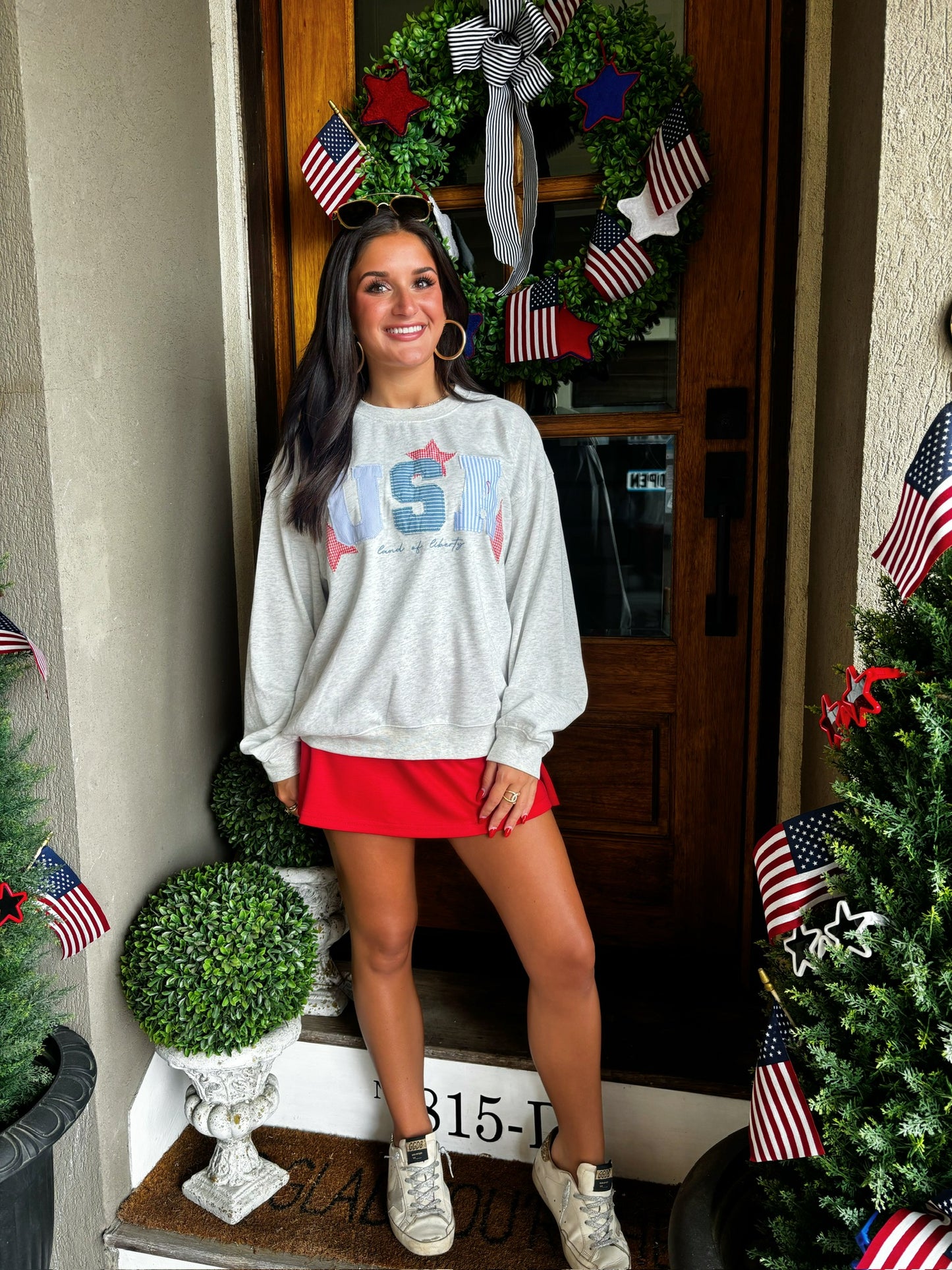 USA Patchwork Top