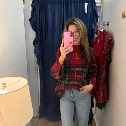 Merry Plaid Sweater
