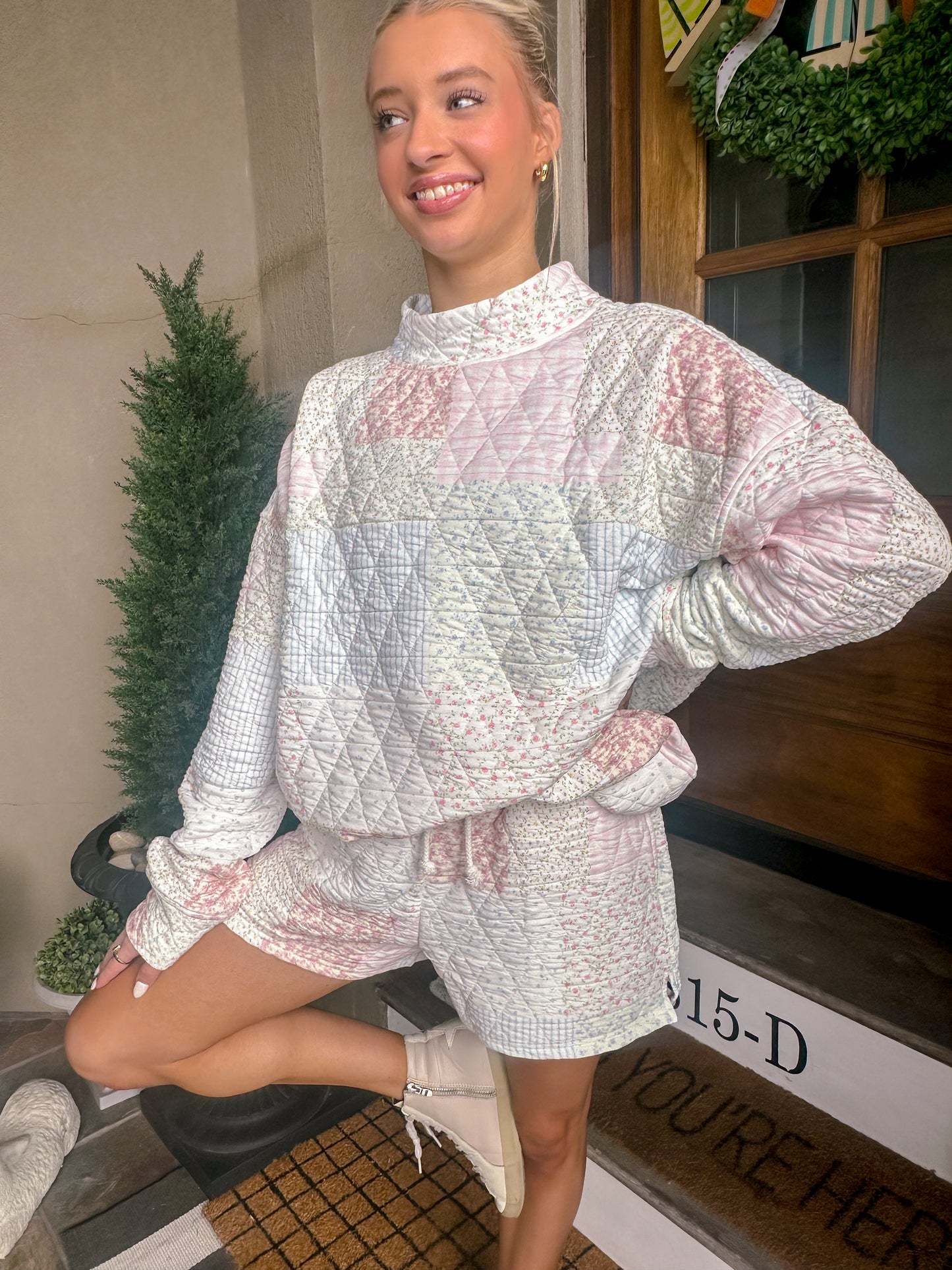 Pottery Quilted Mockneck Set