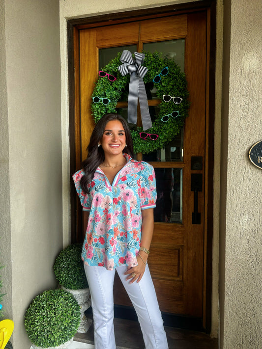 Foxy Floral Top