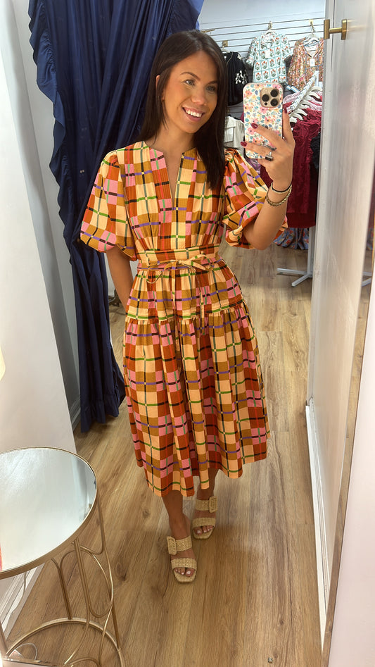 Tessa Checkered Dress