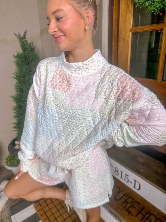 Pottery Quilted Mockneck Set