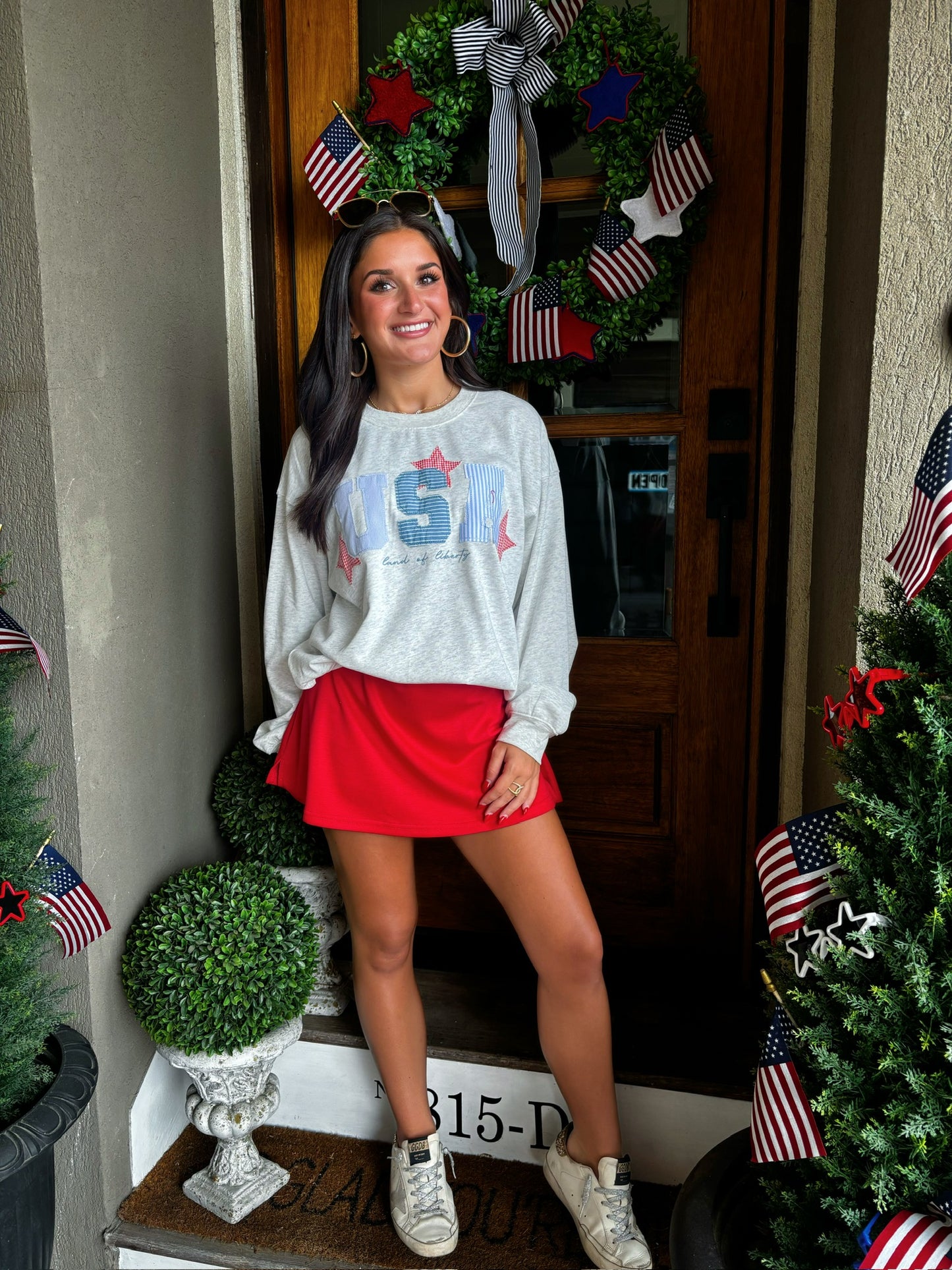 USA Patchwork Top