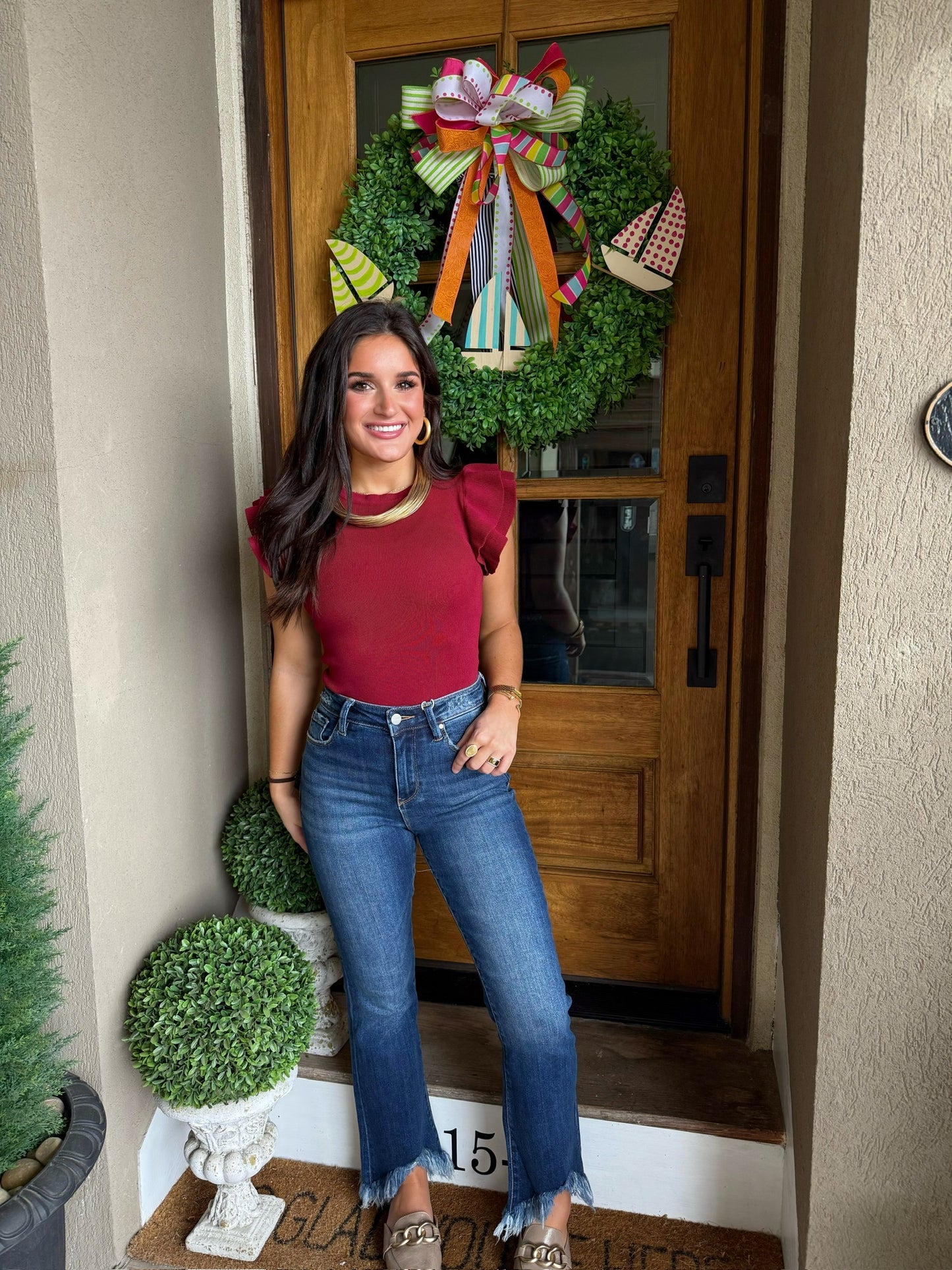 Rachel Ruffle Bodysuit